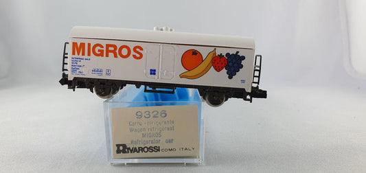 Rivarossi 9326 FS refrigerated wagon "MIGROS" OVP (WG29) 
