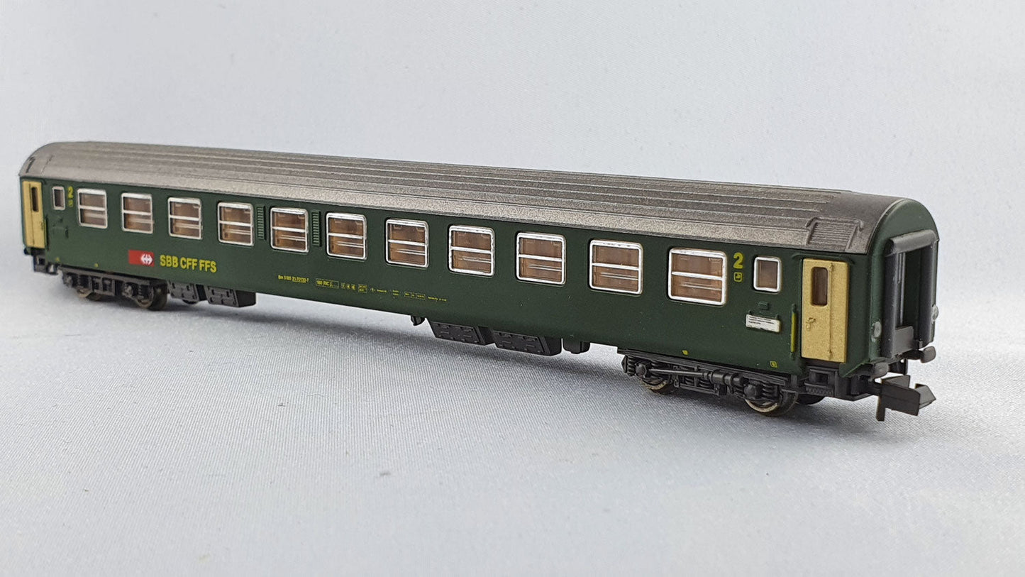Hobbytrain 20003 SBB Abteilwagen 2. Kl. OVP (E3295)
