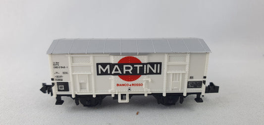 Minitrix 13281 FS ged. Güterwagen "Martini Bianco-Rosso" (DG766)