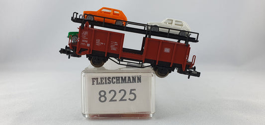 Fleischmann 8225 DB Doppelstock Autotransport mit 4 Golf OVP (DG449)