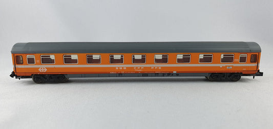 Minitrix 13106 SBB Schnellzugwagen Eurofima 1. Kl. orange (DP304)
