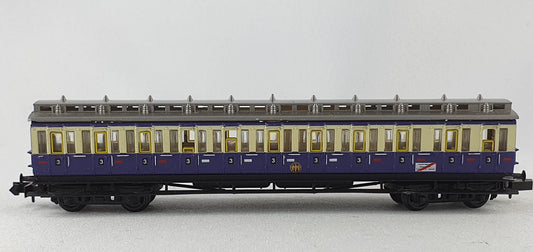 Voiture à compartiments Arnold 3395 DRG 3e classe « Rhur Schnellverkehr » 4 essieux violette (DP417) 