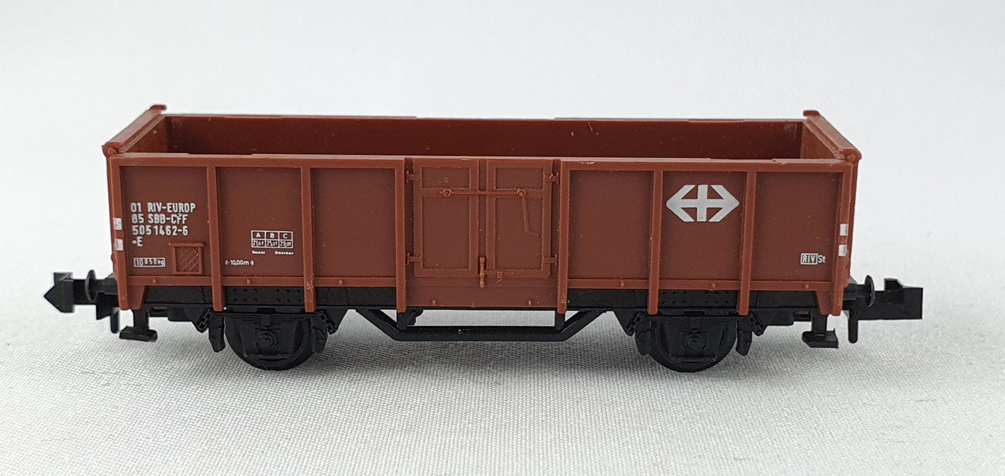 Minitrix 51 3585 00 SBB offener Güterwagen mit Logo OVP (WG31)