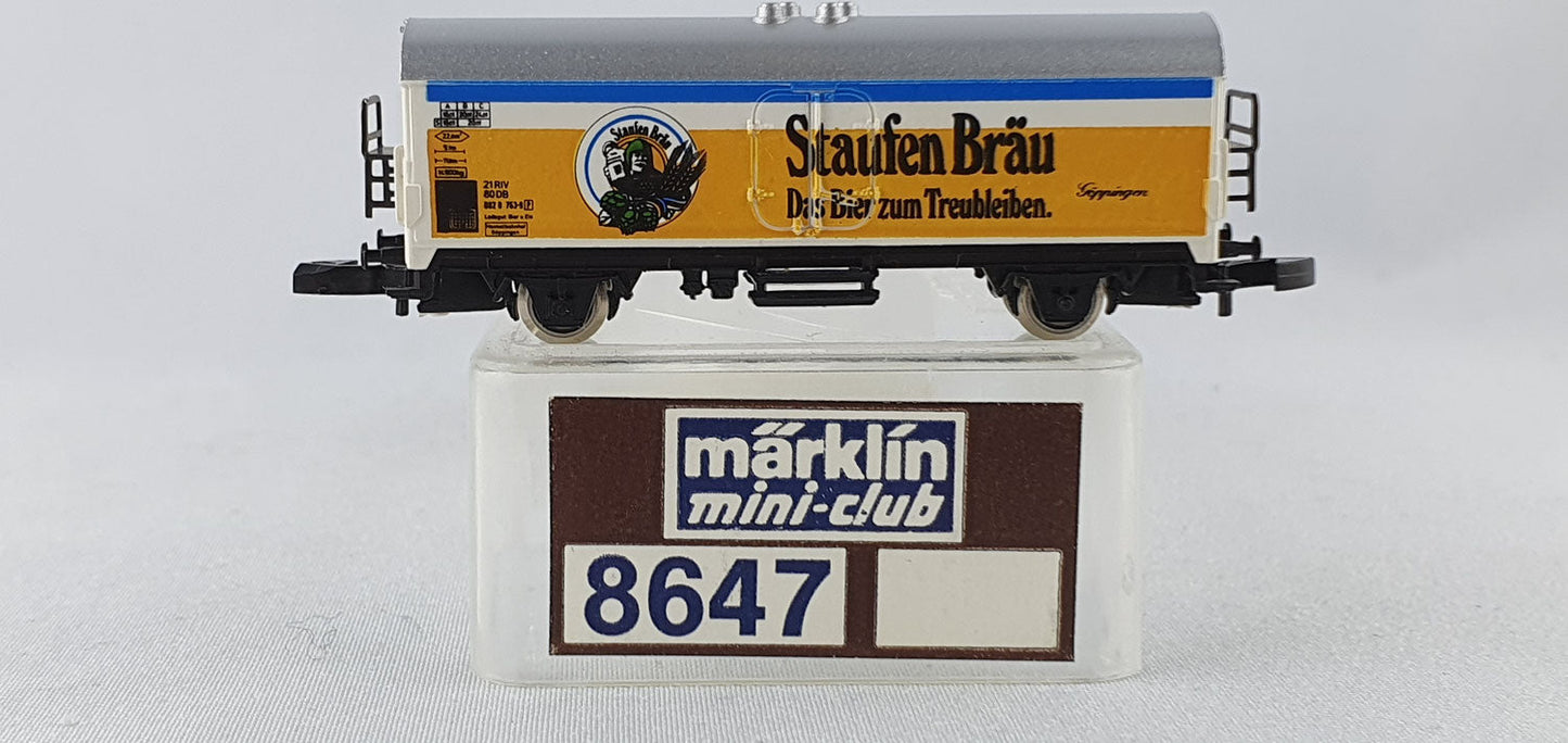Märklin 8647 DB Bierwagen "Staufen Bräu" OVP (EZW25)