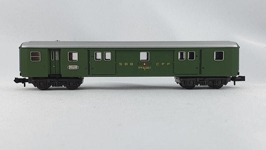 Minitrix 51 3027 00 SBB Gepäckwagen Serie 4 (DP550)