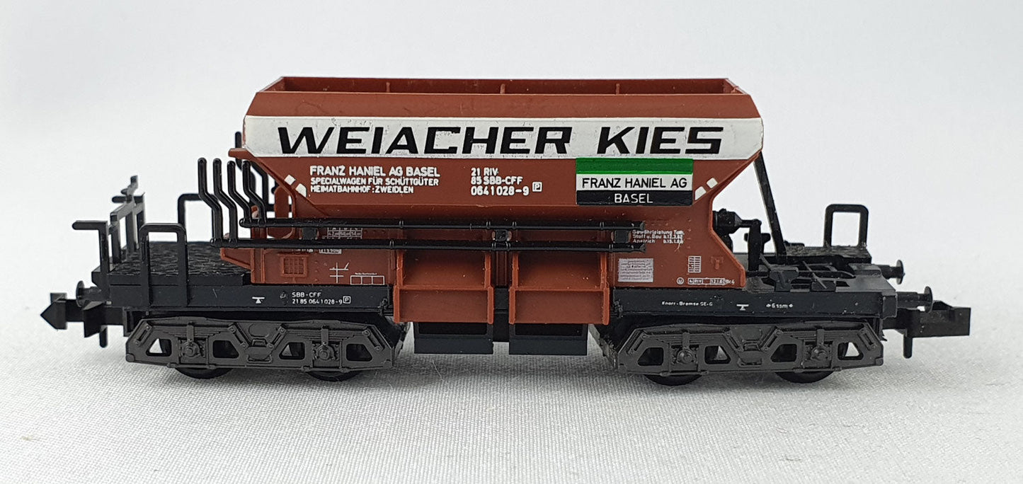 Minitrix 51 3294 00 SBB Selbstentladewgen "Weichacher Kies" (DG541)