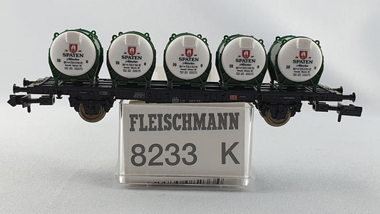Fleischmann 8233 K DB Behältertragwagen "Spaten" OVP (DG188)
