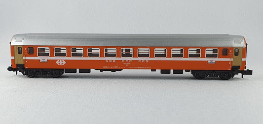 Minitrix 13070 Voiture de train express CFF UIC-X 2e classe orange (DP427) 