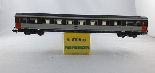 Minitrix 51 3103 00 SNCF Abteilwagen Eurofima "Corail" 1. Kl. OVP (CWP 19)