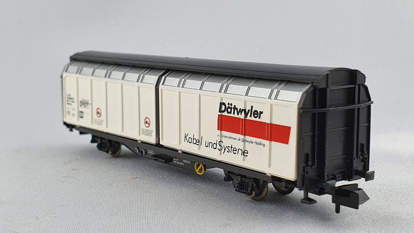 Minitrix 13876 SBB Schiebewandwagen "Dätwyler Kabel & Systeme" OVP (DG99)