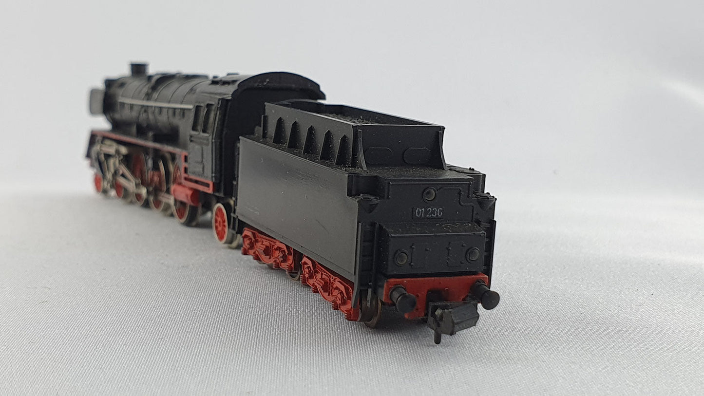 Minitrix 51 2900 00 DB BR 1 mit Witte-Windleitbleche schwarz OVP Dampf (DL103)