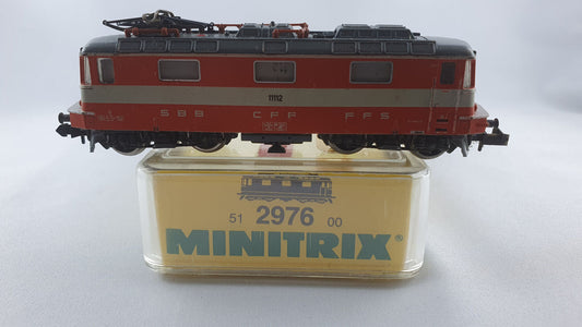 Minitrix 51 2976 00 SBB Re 4/4 "Swiss Express" OVP EMS E-Lok (WL5)