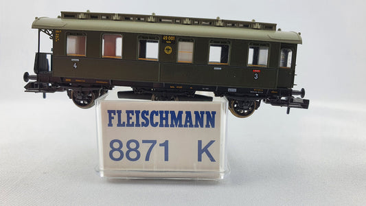 Fleischmann 8871 K DRG Personenwagen 3./4. Kl. 3-achsig OVP (DP96)