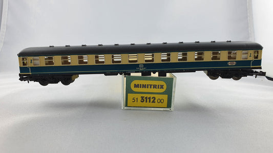 Minitrix 51 3112 00 Voiture de train express DB 2ème classe orig. 