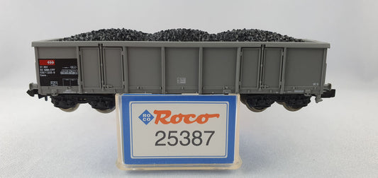 Roco 25387 SBB off. freight wagon with coal OVP (DG658) 