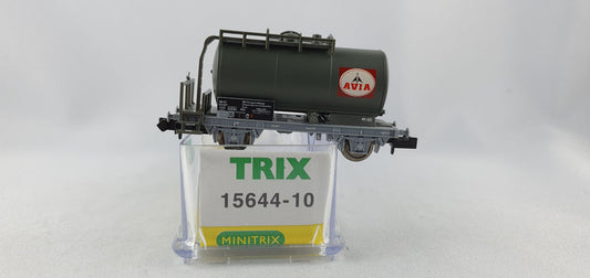 Minitrix 15644-10 SBB Kesselwagen olivgrau "AVIA" OVP (DG533)