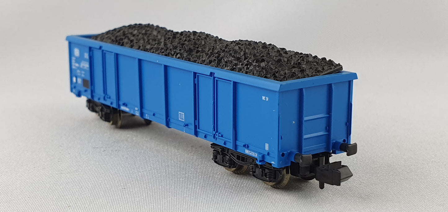 Roco 25223 DB off. Güterwagen blau mit Kohle OVP (DG485)