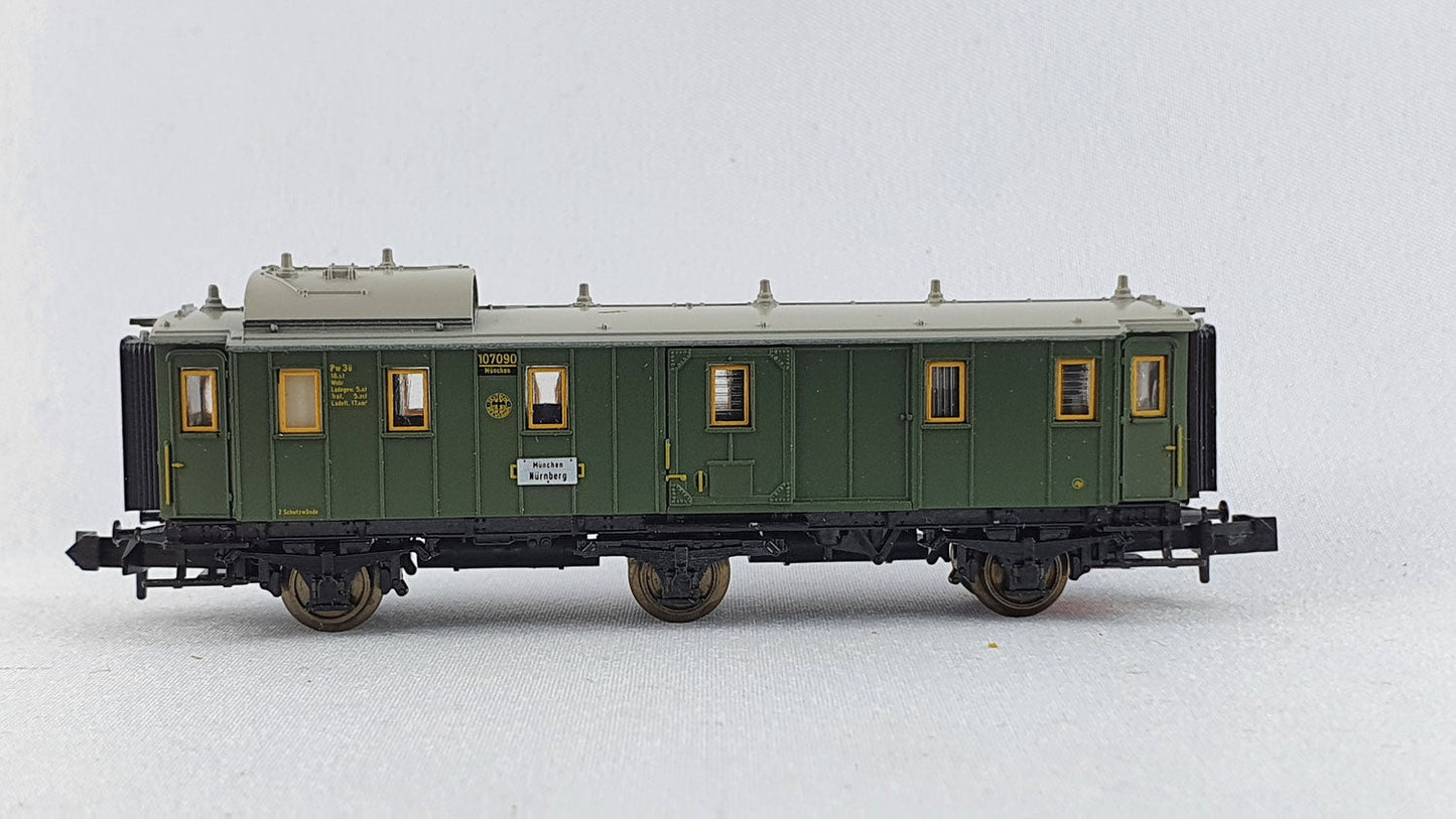 Minitrix 51 3167 00 DRG Gepäckwagen 3-achsig OVP (DP141)