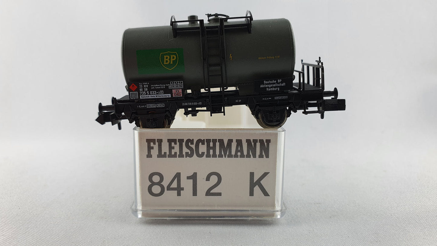 Fleischmann 8412 DB Kesselwagen mit Bremserbühne "BP" OVP (DG245)