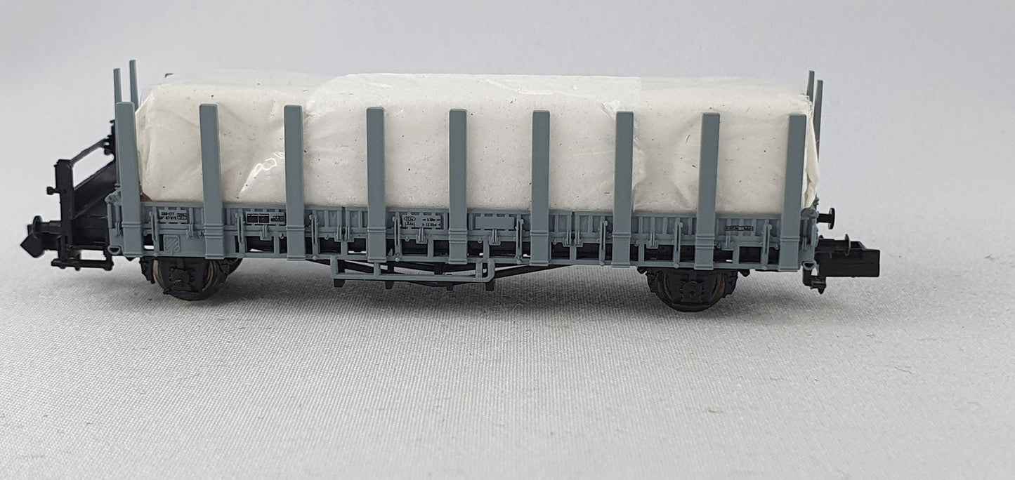 Minitrix 15644-17 SBB Rungenwagen mit 2 Kisten OVP (DG536)