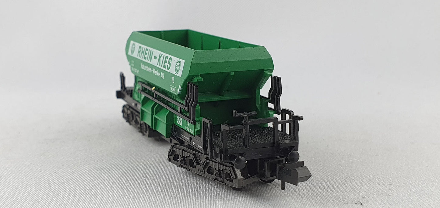 Minitrix 51 3569 00 DB Schotterwagen "RHEIN-KIES Naturstein Werke AG" OVP (MBG3)