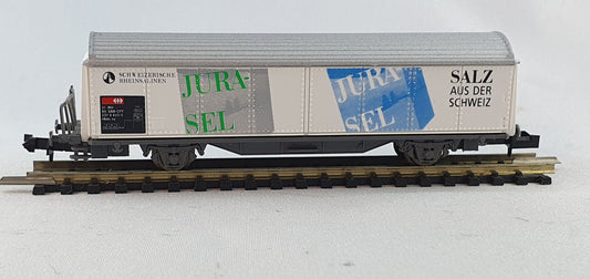 Roco 25071RH Wagon à parois coulissantes CFF « Jura Sel », wagon spécial 1999 (DG784) 
