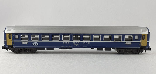 Minitrix 13067 SBB Liegewagen 2. Kl. blau (DP431)