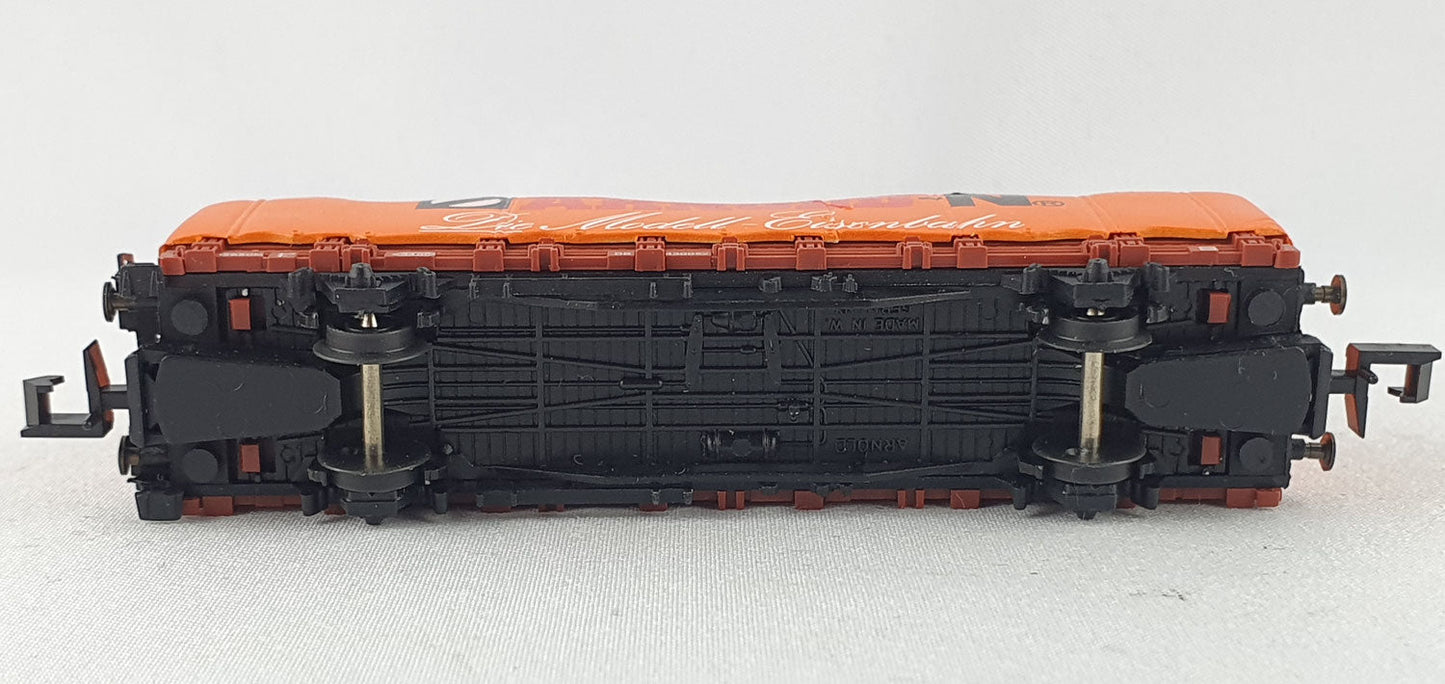 Arnold 4476 DB Rungenwagen mit Plane "Arnold N Die Modelleisenbahn" OVP (DG620)