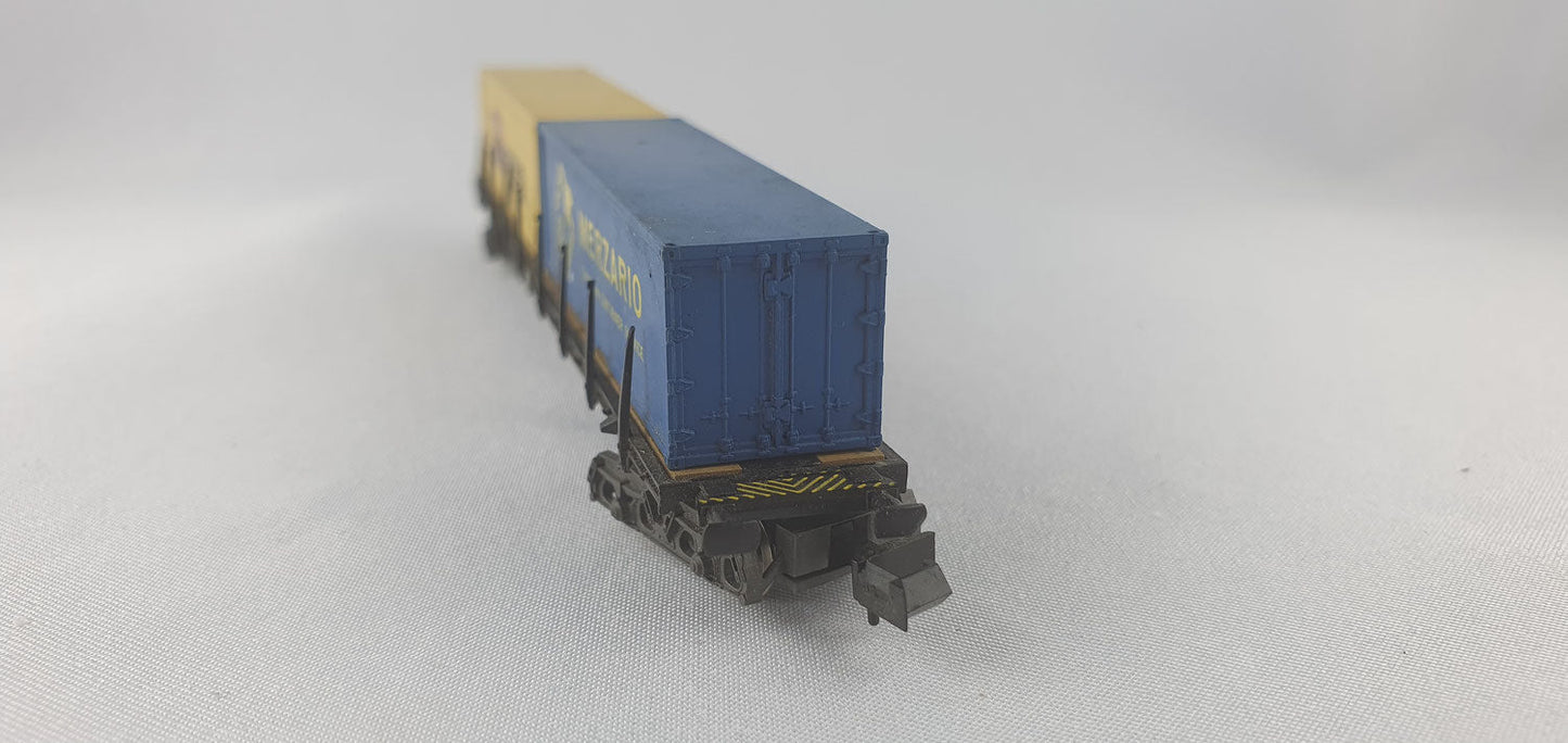 Rivarossi 9319 Containertragwagen "Merzario/Rivarossi" (DG678)