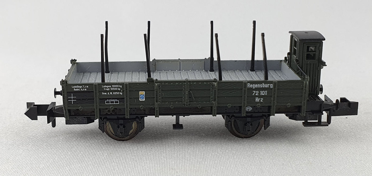 Minitrix 15042-02 K.Bay.Sts.B Niederbordwagen mit Brh (DG421)