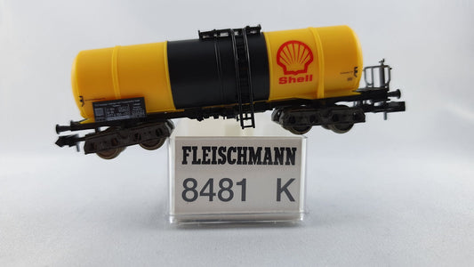 Fleischmann 8481 DB tank wagon 4-axle with brakeman's platform "Shell" OVP (DG252) 