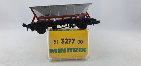 Minitrix 51 3277 00 BR self-unloading hopper car brown/silver OVP (DG517)
