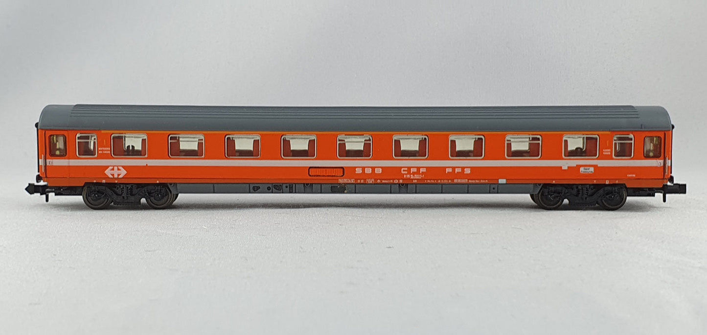 Minitrix 51 3106 00 SBB Abteilwagen 2. Kl. OVP (AGW22)