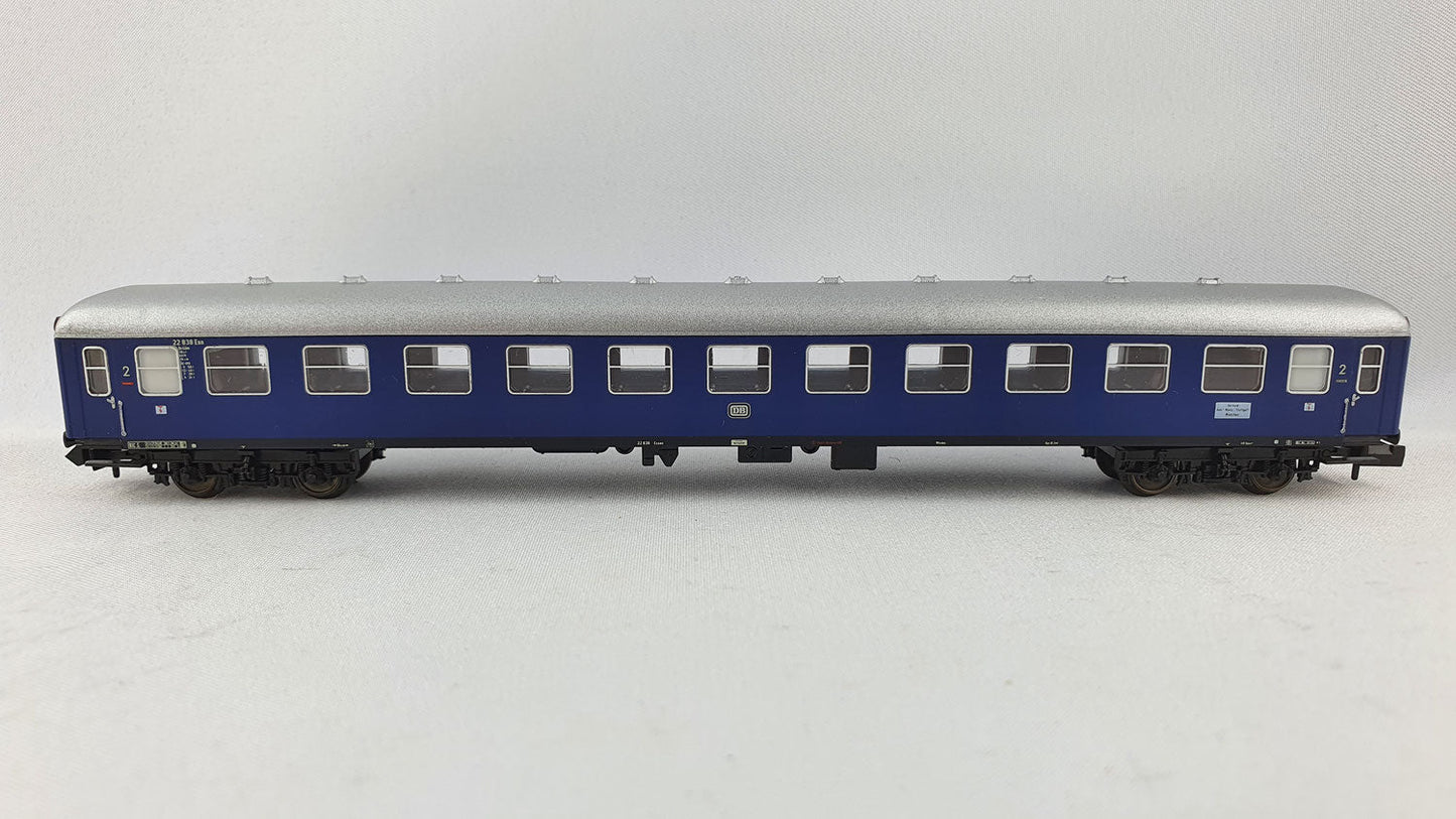 Minitrix 13372 DB Liegewagen 2. Kl. blau OVP (DP215)