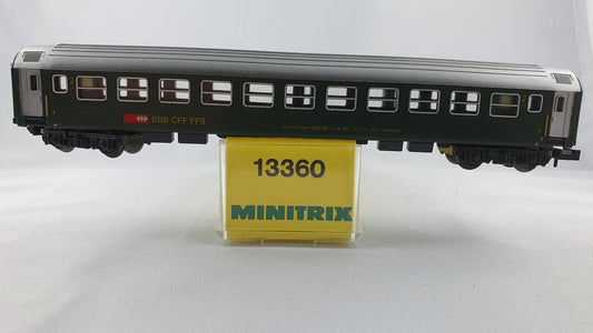 Minitrix 13360 SBB Schnellzugwagen 2. Kl. OVP (DP192)