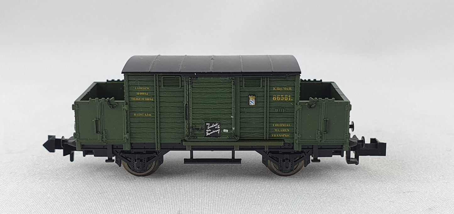 Minitrix 51 3212 00 K.Bay.Sts.B Kolonialwarenwagen OVP (DG285)