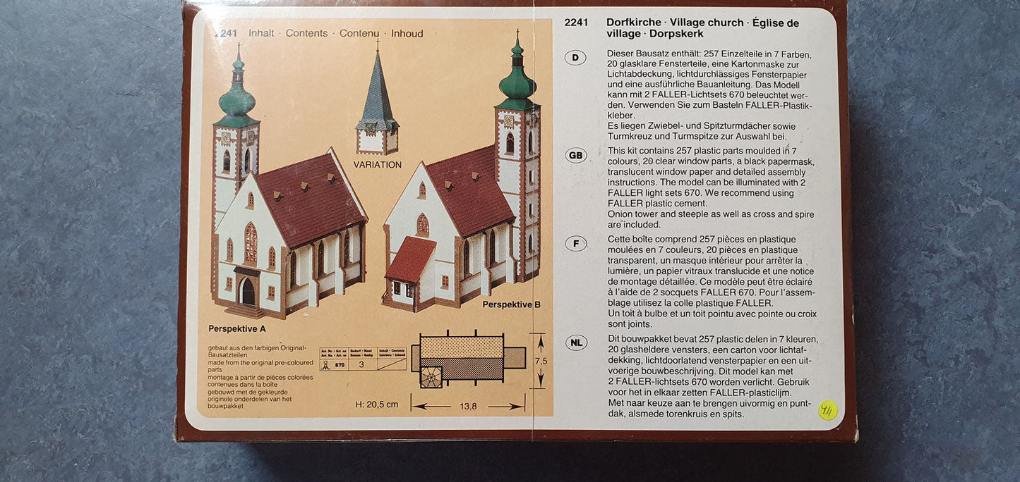 Faller 2241 Dorfkirche OVP (E411)