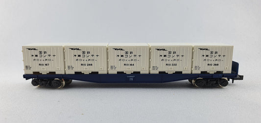 Kato 802-1A  10000 JNR Contrainerwagen weiss EVP (DG28)