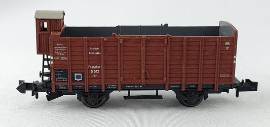 Minitrix 13210 DB off. freight car "cattle car" with Brh (DG426) 