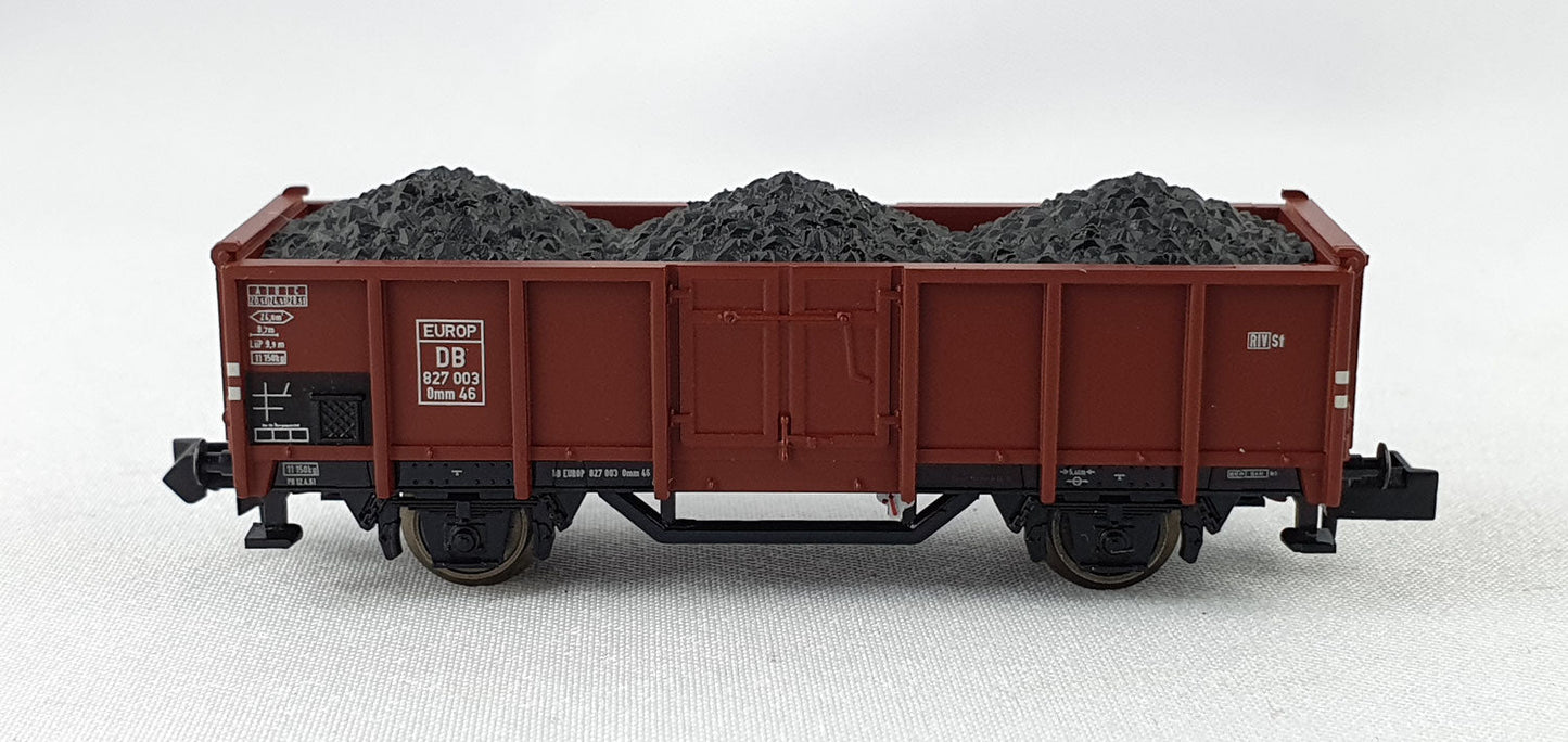 Minitrix 15194-39 DB off. Güterwagen mit Kohleeinsatz OVP (DG326)