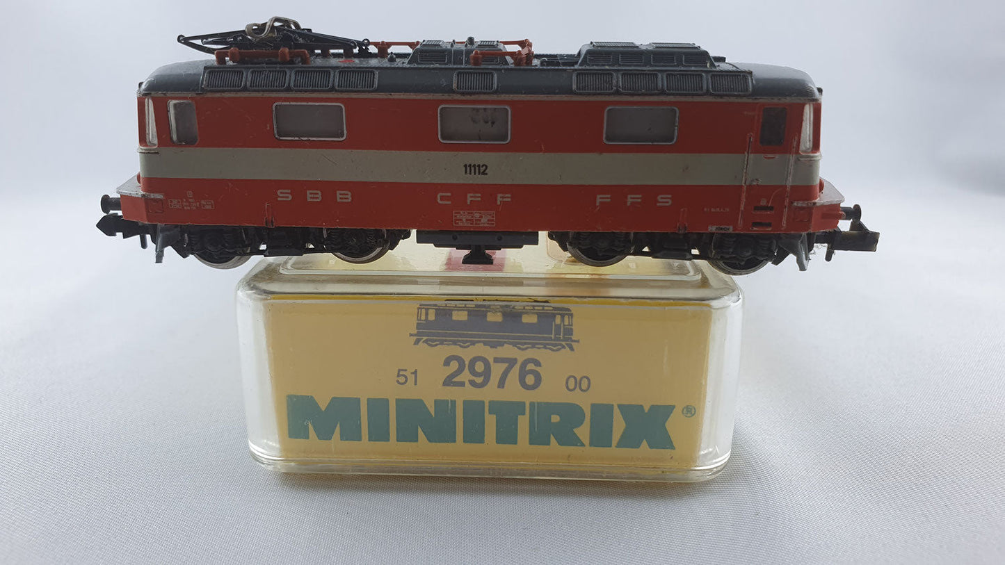 Minitrix 51 2976 00 SBB Re 4/4 "Swiss Express" OVP EMS E-Lok (BL1)