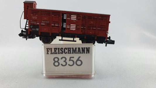 Fleischmann 8356 DB Kleinviehwagen mit Bremserhaus OVP (DG238)