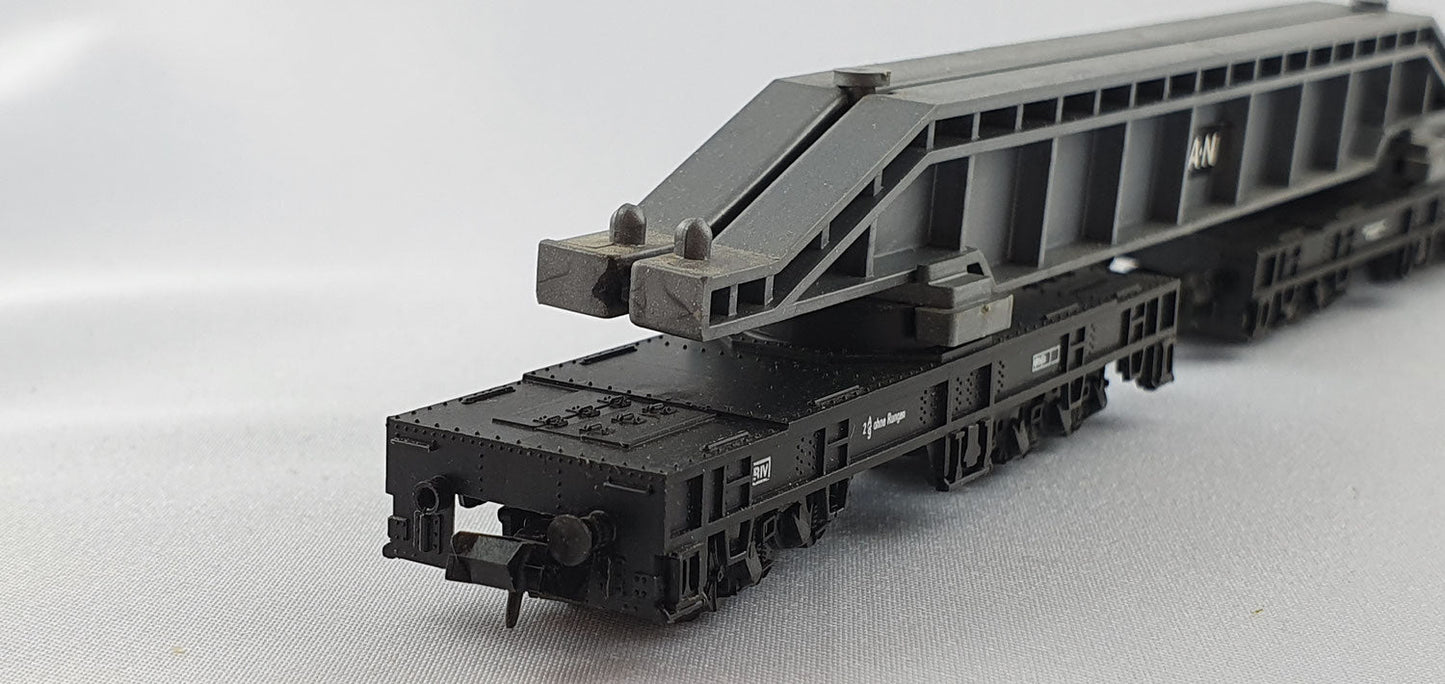 Arnold 4931 DB Schwerlastenwagen mit Brückenpfeiler MAN grau OVP (DG1)