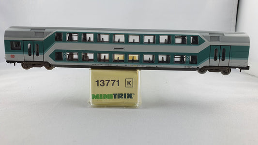 Minitrix 13771 DB Doppelstockwagen 2. Kl. OVP (DP218)
