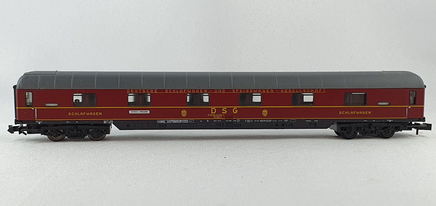 Minitrix 51 3085 00 DSG Schlafwagen 1./2. Kl OVP (DP259)