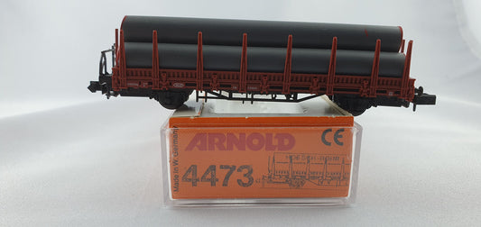 Arnold 4773 DB Rungenwagen mit Rohren OVP (E2742)