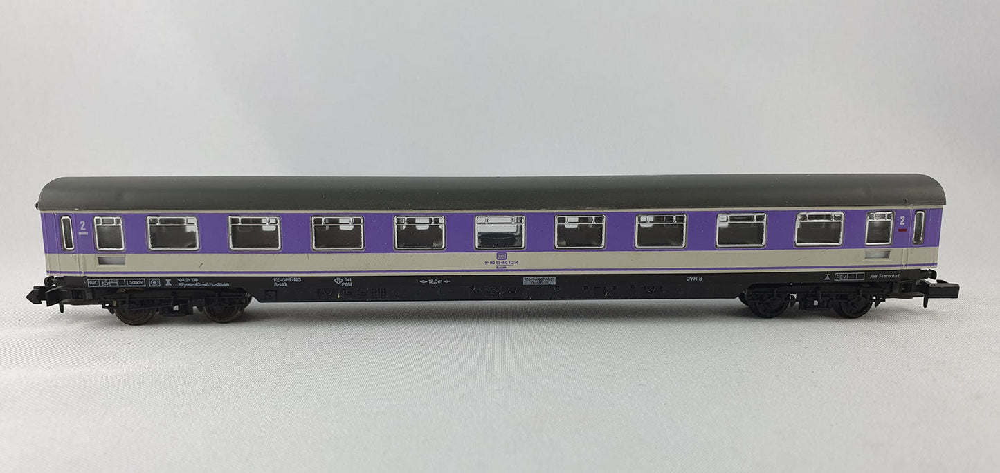 Arnold 3216 DB Liegewagen 2. Kl. violett "Pop Wagen" (DP291)