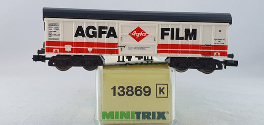 Minitrix 13869 DB Schwenkdachwagen "AGFA FILM" OVP (FLG1)