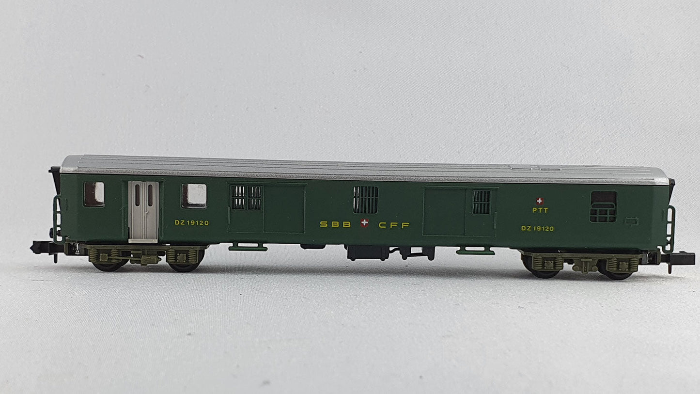 Arnold 3750 SBB Gepäckwagen mit Postabteil OVP (E6421)