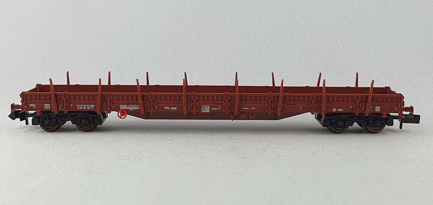 Fleischmann 8288 K DR Flatcar with Side Boards and Stakes, Original Packaging (DG441)